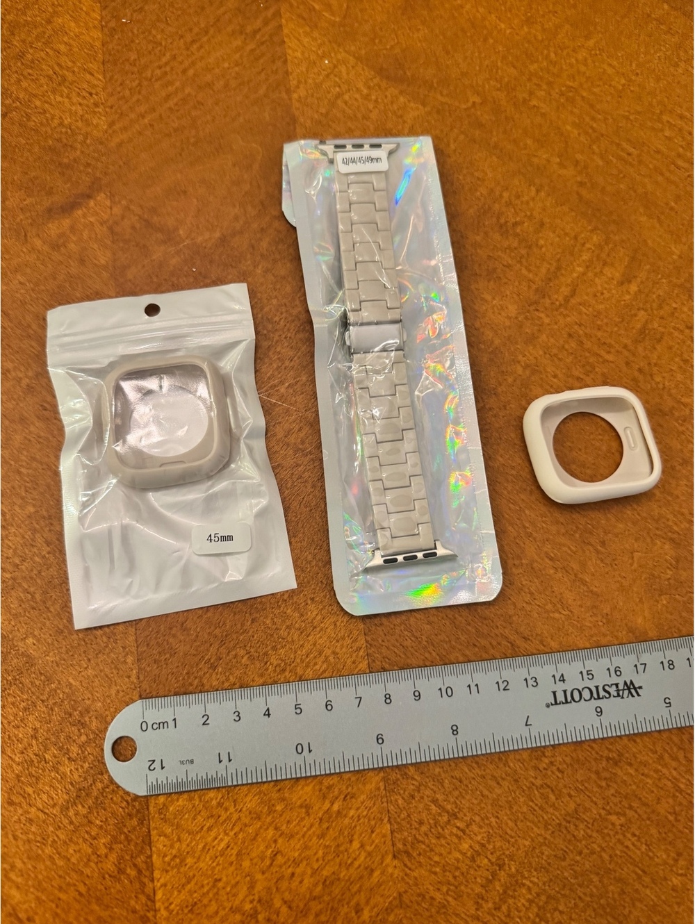45mm Silicone Protective Case and Metal Watch Band Strap for Smartwatch 532 - Picture 3 of 3